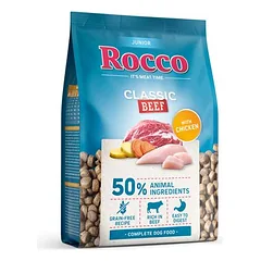 Rocco Junior Classic su jautiena ir vištiena, sausas maistas šuniukams, > 10 kg — 5 nuotrauka