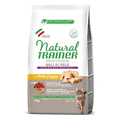 NATURAL TRAINER katėms nuo sąvėlų su vištiena 1.5kg