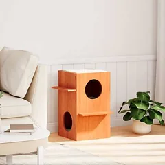 Prolenta Premium namelis katėms, 43 x 43 x 60 cm, ruda, mediena — 2 nuotrauka