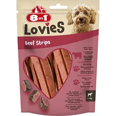 8IN1 Lovies Beef Strips 80g skanėstas šuniui su kepta jautiena