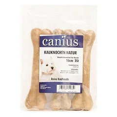 Canius kramtomasis kaulas, natūralus, 16 cm, skanėstai šunims