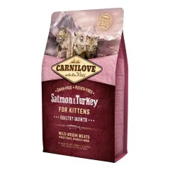 Carni Love Salmon & Turkey for Kittens sausas maistas kačiukams