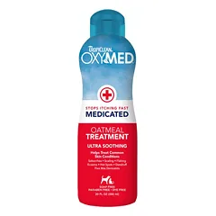 TropiClean OxyMed skalavimo kondicionierius nuo niežėjimo šunims ir katėms, 355 ml