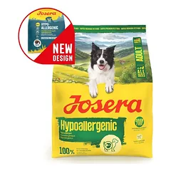 Josera Hypoallergenic be grūdų maistas suaugusiems šunims su vabzdžių baltymais, 900 g