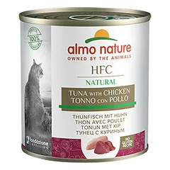 Almo Nature HFC Natural vištiena ir tunas, drėgnas maistas katėms 280 g