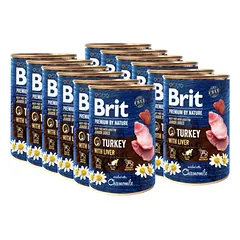Brit Premium by Nature Junior Turkey With Liver 12x400g