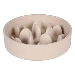 Flamingo Futter- und Trinknapf Slow Feeder Greni beige