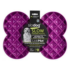 LickiMat Slodog - lėto maitinimo dubuo, laižymo padėklas šunims, Różowy — 4 nuotrauka