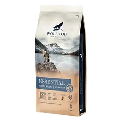 WOLFOOD Essential Sterilized sausas maistas suaugusiems sterilizuotiems šunims, 14 kg