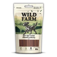 WILD FARM jautienos lazdelės 80g skanėstai šunims