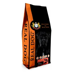 Sausas pašaras šunims su lašiša ir ryžiais REAL DOG Adult All Breeds20kg