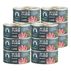 WILD FARM Mousse Lamb 12x85g  - putėsiai be grūdų katėms