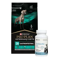 PURINA Veterinary PVD EN Gastrointestinal  (šunims) 5kg + LAB-V Synbiotic Vet - virškinamojo trakto sveikata ir žarnyno mikroflora šunims ir katėms 45 kapsulės