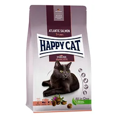 HAPPY CAT Sterilised Atlanto lašiša 10 kg kastruotoms katėms