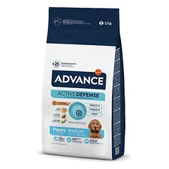 Advance Dog Puppy Medium sausas maistas vidutinių veislių šuniukams su vištiena ir ryžiais, 12 kg