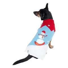 TIAKI megztinis šunims Snowman, Mažiems 5–10 kg — 5 nuotrauka
