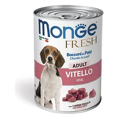 Monge Fresh Adult Chunks Veal paštetas šunims
