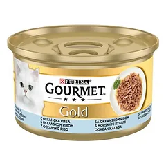 Didelė pakuotė Gourmet Gold sultingos švelnios juostelės 96 x 85 g, drėgnas maistas katėms, Huhn, Meeresfisch, Rind, Lachs — 3 nuotrauka