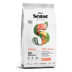 Dibaq Sense begrūdis maistas šunims su lašiša 12KG