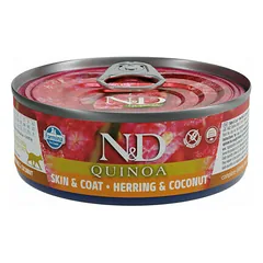 Farmina N&D Cat Quinoa Adult Herring & Coconut 80 g photo