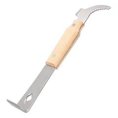 Rankena bičių rėmelių atskyrimui medine rankena nerūd. plieno 26 cm — 2 nuotrauka