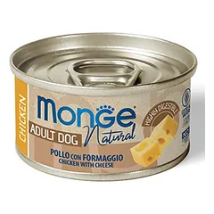 Monge Dog - Wet Food Cans Chicken with cheese 95 g (24vnt)