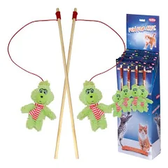 Žaislas katėms meškerė su Grinču, 40+60 cm, 13 cm