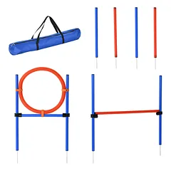 Agility rinkinys raudonas ir mėlynas