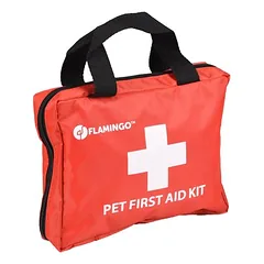 Flamingo Erste-Hilfe-Set Resku Haustiere Premium rot