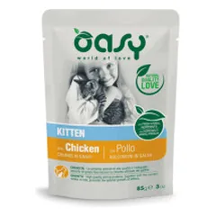 Oasy Kitten Chicken guliašas su vištiena kačiukams