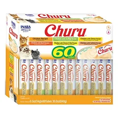 INABA Churu Varieties Chicken Recipe 60x14g kreminis vištienos skanėstas katėms