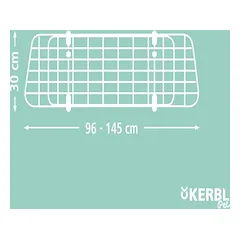 Kerbl Pet apsauginės grotelės automobiliui, B 96 - 145 x H 30 cm — 4 nuotrauka