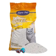 Lyra Pet® White Cat® bentonito grumstelinis kraikas katėms, 2 x 15 L — 2 nuotrauka