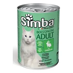Simba konservuotas pašaras katėms su triušiena 415g