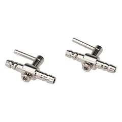 Aqua Della Metallabsperrhahn für Luftschlauch 4/6 mm - 2 Stück