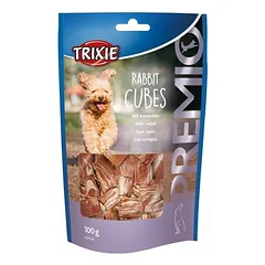 Trixie Premio Rabbit Cubes papildomas pašaras šunims su triušiena, 100 g — 1 nuotrauka