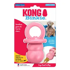 KONG Puppy Binkie Medium Assorted - puppy toy