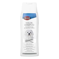 Trixie Colour Shampoo White šampūnas šunims, balto ir šviesaus kailio spalvos intensifikavimui, 250 ml