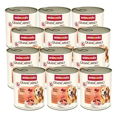 ANIMONDA GranCarno Adult Dog skonis: jautiena + vištiena 12x800g