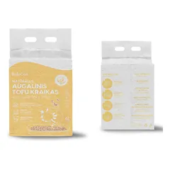 8 VNT. – Kraikas katėms TOFU BeloCat, melionų kvapo, 6 l (2,5 kg), 2 mm granulės