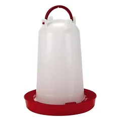 Beeztees paukščių gertuvė, raudona/skaidri, Talpa: 6,0 l — 2 nuotrauka