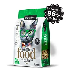 DR MALOU Liofilizuotas maistas „Vištiena su lašiša“ 2x1 kg – sausas maistas katėms