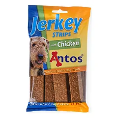 Antos skanėstai šunims Jerkey su vištiena juostelės, 20 vnt.