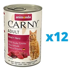 ANIMONDA Carny rinkinys  jautiena ir širdelės 12 x 400 g