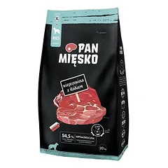 PAN MIĘSKO Kiauliena su šerniena šunims, traškūs XL 2x20 kg