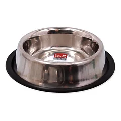 Dog Fantasy nerūdijančio plieno dubuo su guminiu neslystančiu pagrindu, 19 cm, 0,47 l