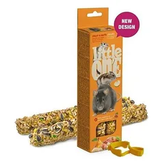 Mealberry Little One lazdelės žiurkėnams, žiurkėms, pelėms ir smiltpelėms su vaisiais ir riešutais 2 x 60 g — 2 nuotrauka