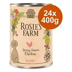 Sparpaket Rosie's Farm Puppy 24 x 400 g 