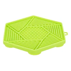 1.8_34980 TRIXIE Lick’n’Snack Laižymo lėkštė su siurbtukais, silikonas, 17 cm, žalia (pak.3)