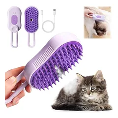 HausPets 3-in-1 Dampf-Bürste zur Fellpflege für Katzen und Hunde